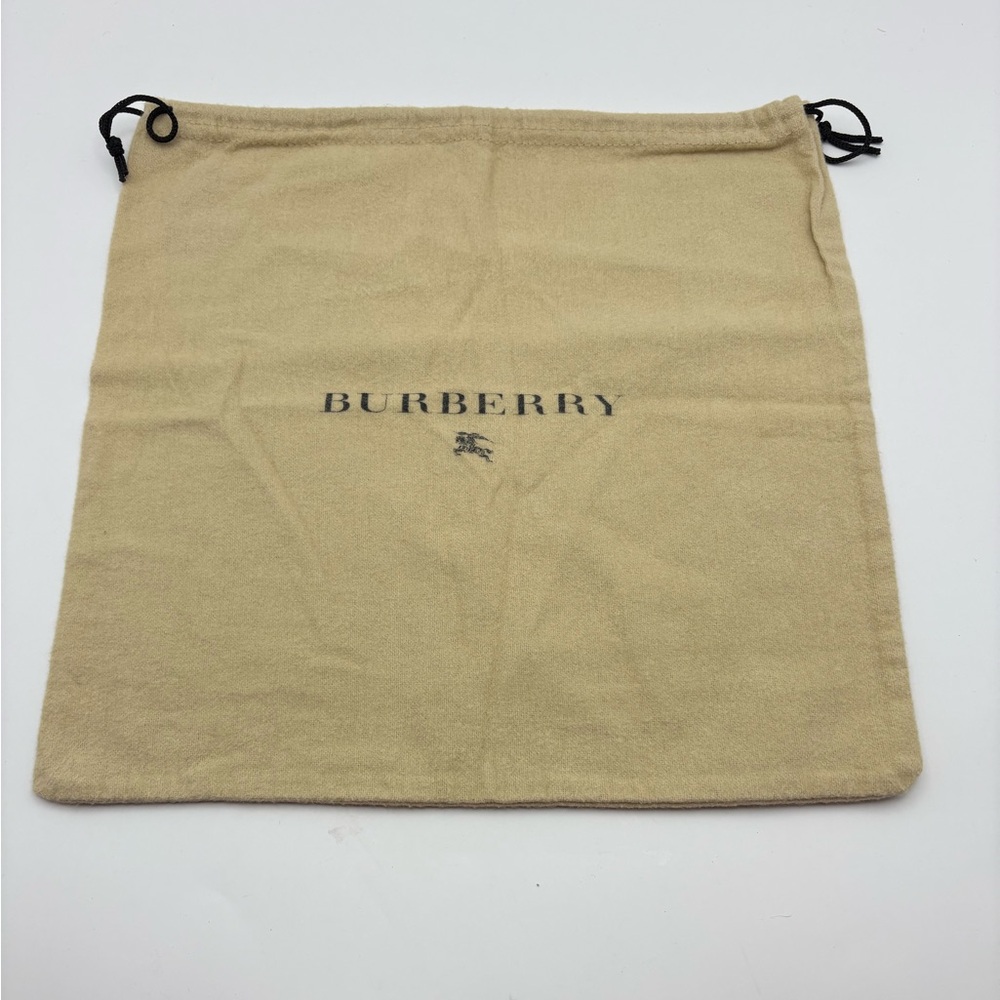 Burberry Dust Bag Shoe Bag Tan Brown with Drawstrings LIKE NEW travel storage
